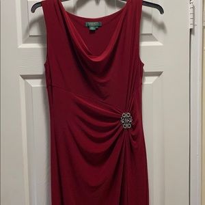 Stunning red evening gown